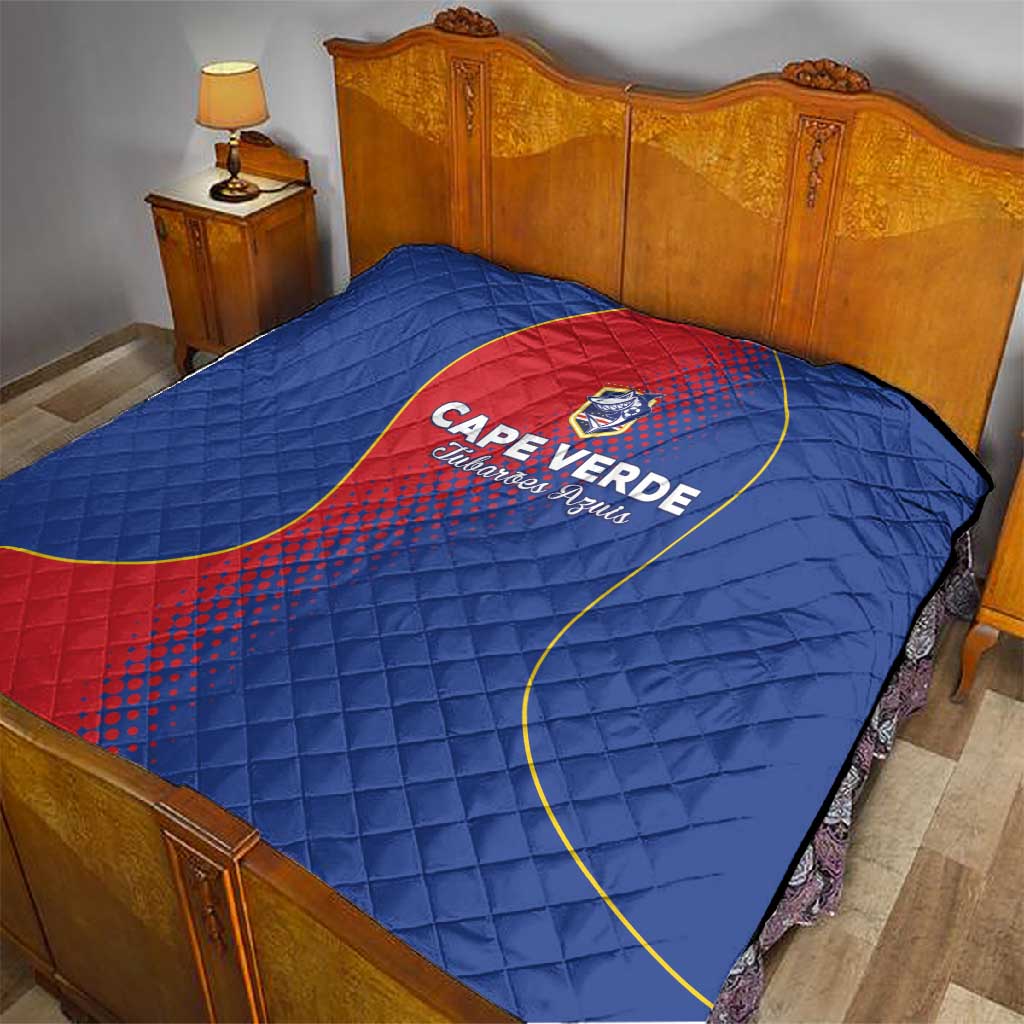 Cape Verde Football Quilt Blue Sharks Make History - African Pride