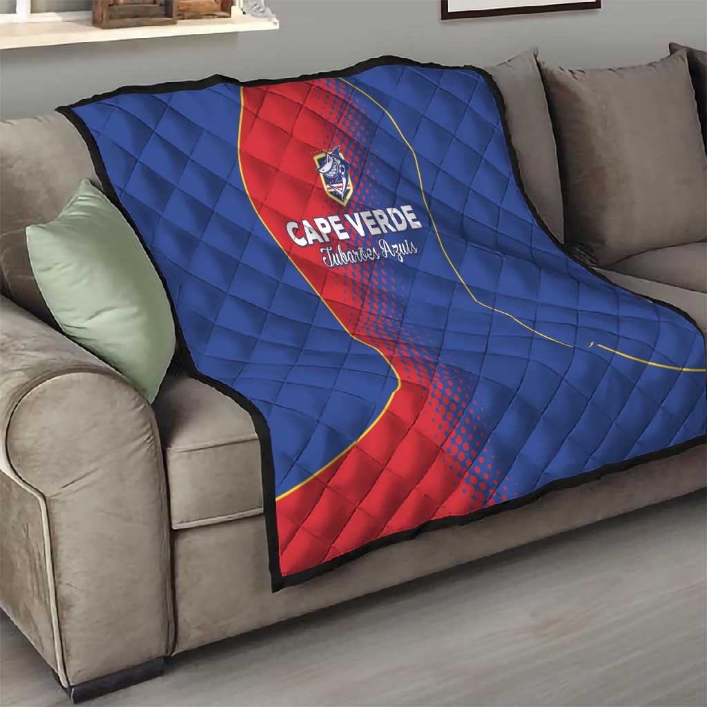 Cape Verde Football Quilt Blue Sharks Make History - African Pride