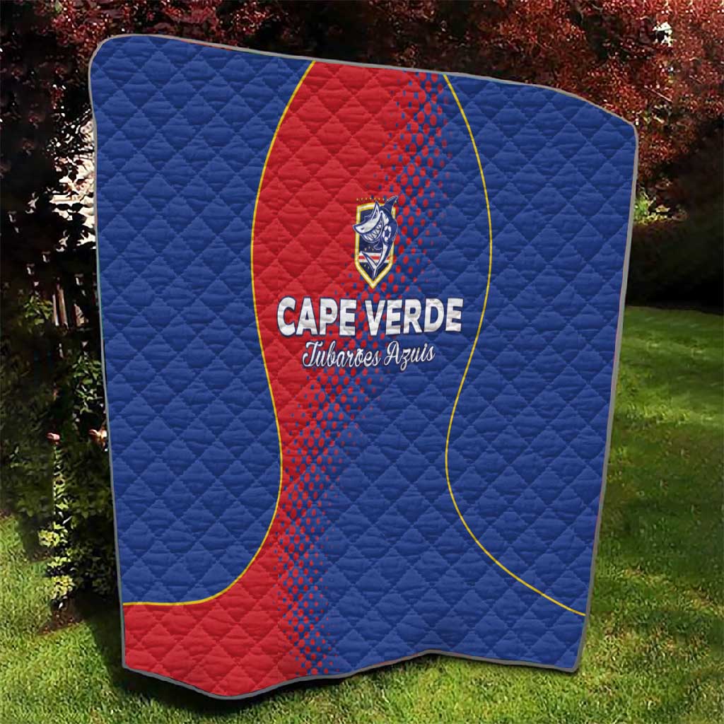 Cape Verde Football Quilt Blue Sharks Make History - African Pride