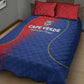 Cape Verde Football Quilt Bed Set Blue Sharks Make History - African Pride