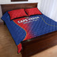 Cape Verde Football Quilt Bed Set Blue Sharks Make History - African Pride