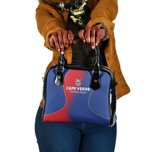 Cape Verde Football Shoulder Handbag Blue Sharks Make History - African Pride