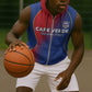 Custom Cape Verde Football Sleeveless Zip Hoodie Blue Sharks Make History - African Pride