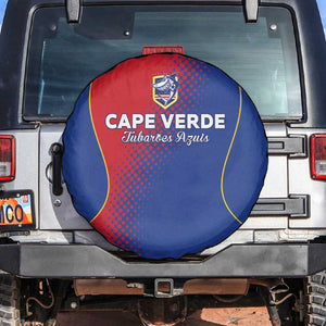 Cape Verde Football Spare Tire Cover Blue Sharks Make History - African Pride