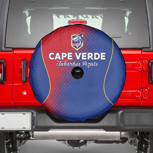 Cape Verde Football Spare Tire Cover Blue Sharks Make History - African Pride