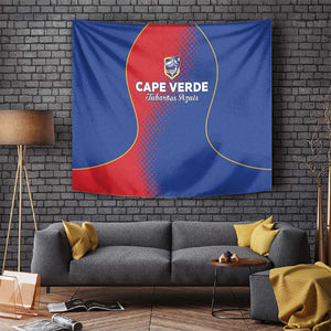 Cape Verde Football Tapestry Blue Sharks Make History - African Pride