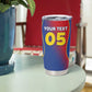 Custom Cape Verde Football Tumbler Cup Blue Sharks Make History - African Pride