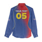 Custom Cape Verde Football Women Casual Shirt Blue Sharks Make History - African Pride