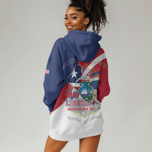 Liberia 1847 Hoodie Dress Happy Independence Day
