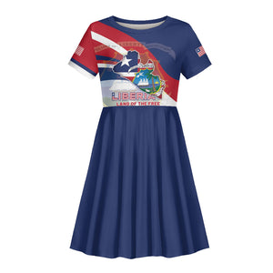Liberia 1847 Kid Short Sleeve Dress Happy Independence Day
