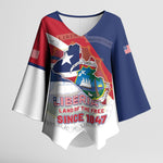 Liberia 1847 Kimono Sleeve Blouse Happy Independence Day