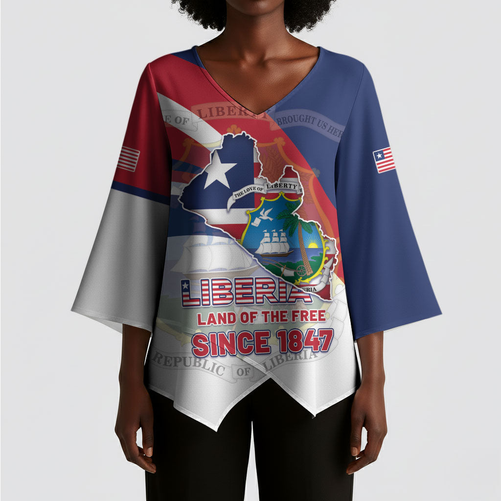 Liberia 1847 Kimono Sleeve Blouse Happy Independence Day