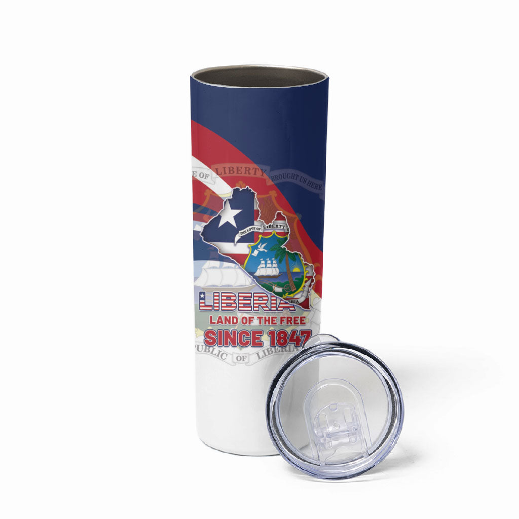 Liberia 1847 Skinny Tumbler Happy Independence Day