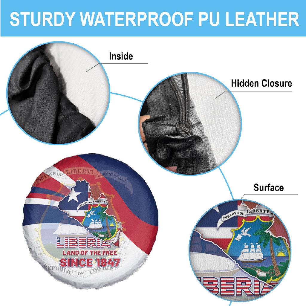 Liberia 1847 Spare Tire Cover Happy Independence Day