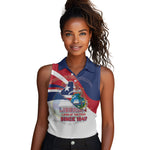 Liberia 1847 Women Sleeveless Polo Shirt Happy Independence Day
