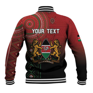 Personalised Kenya Jamhuri Day Baseball Jacket One Nation One Flag One People