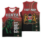 Personalised Kenya Jamhuri Day Basketball Jersey One Nation One Flag One People - African Pride