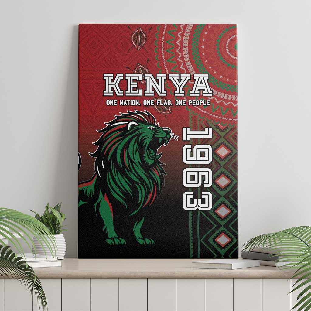 Kenya Jamhuri Day Canvas Wall Art One Nation One Flag One People