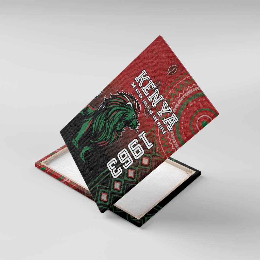 Kenya Jamhuri Day Canvas Wall Art One Nation One Flag One People
