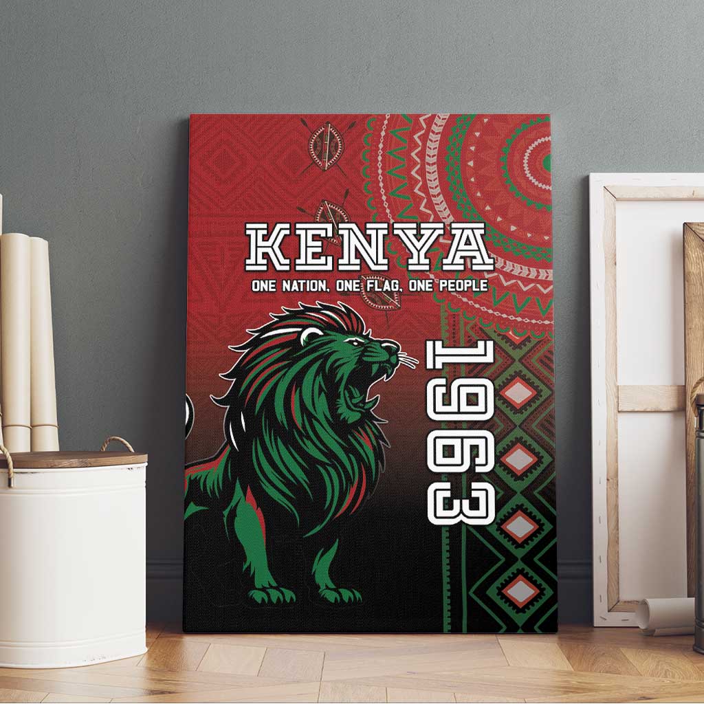 Kenya Jamhuri Day Canvas Wall Art One Nation One Flag One People