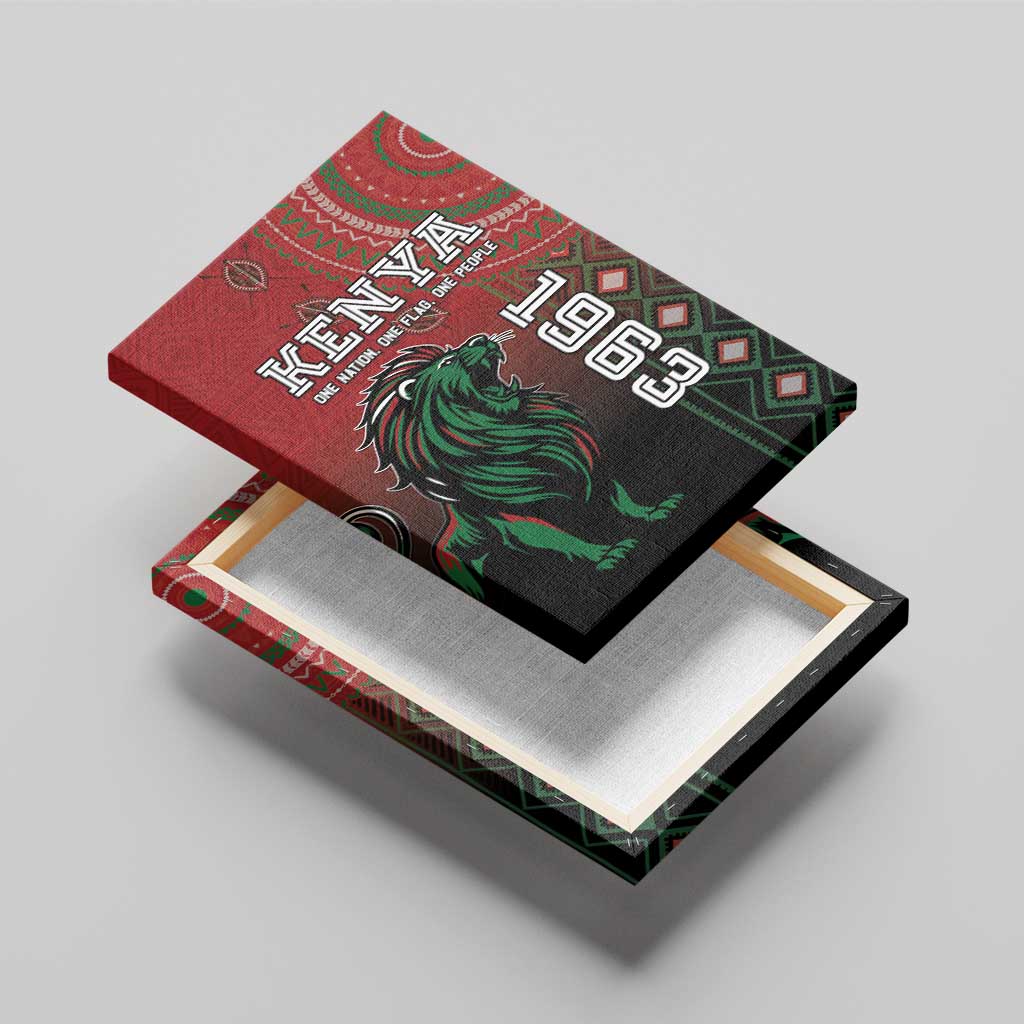 Kenya Jamhuri Day Canvas Wall Art One Nation One Flag One People