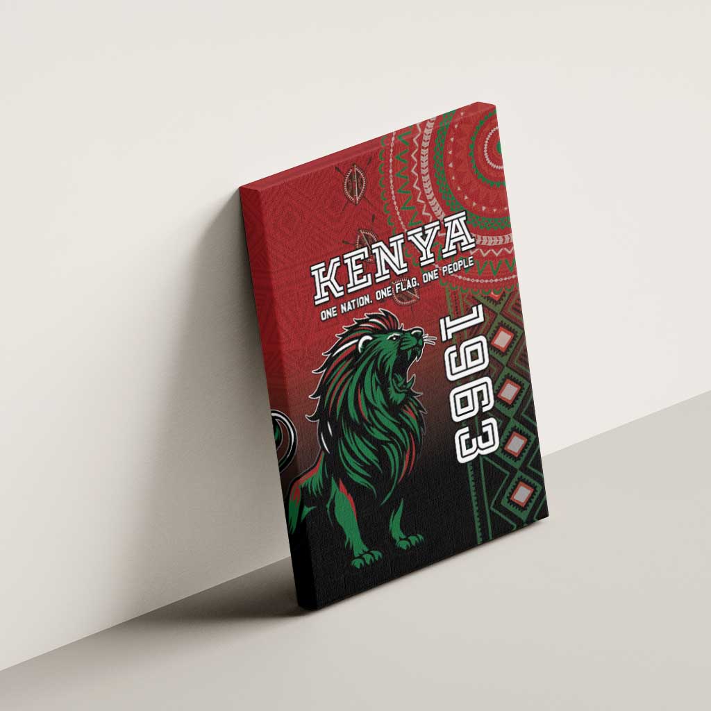 Kenya Jamhuri Day Canvas Wall Art One Nation One Flag One People