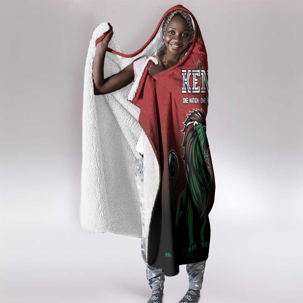 Kenya Jamhuri Day Hooded Blanket One Nation One Flag One People