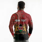 Personalised Kenya Jamhuri Day Long Sleeve Polo Shirt One Nation One Flag One People