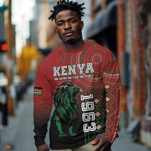 Personalised Kenya Jamhuri Day Long Sleeve Shirt One Nation One Flag One People