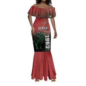 Personalised Kenya Jamhuri Day Mermaid Dress One Nation One Flag One People