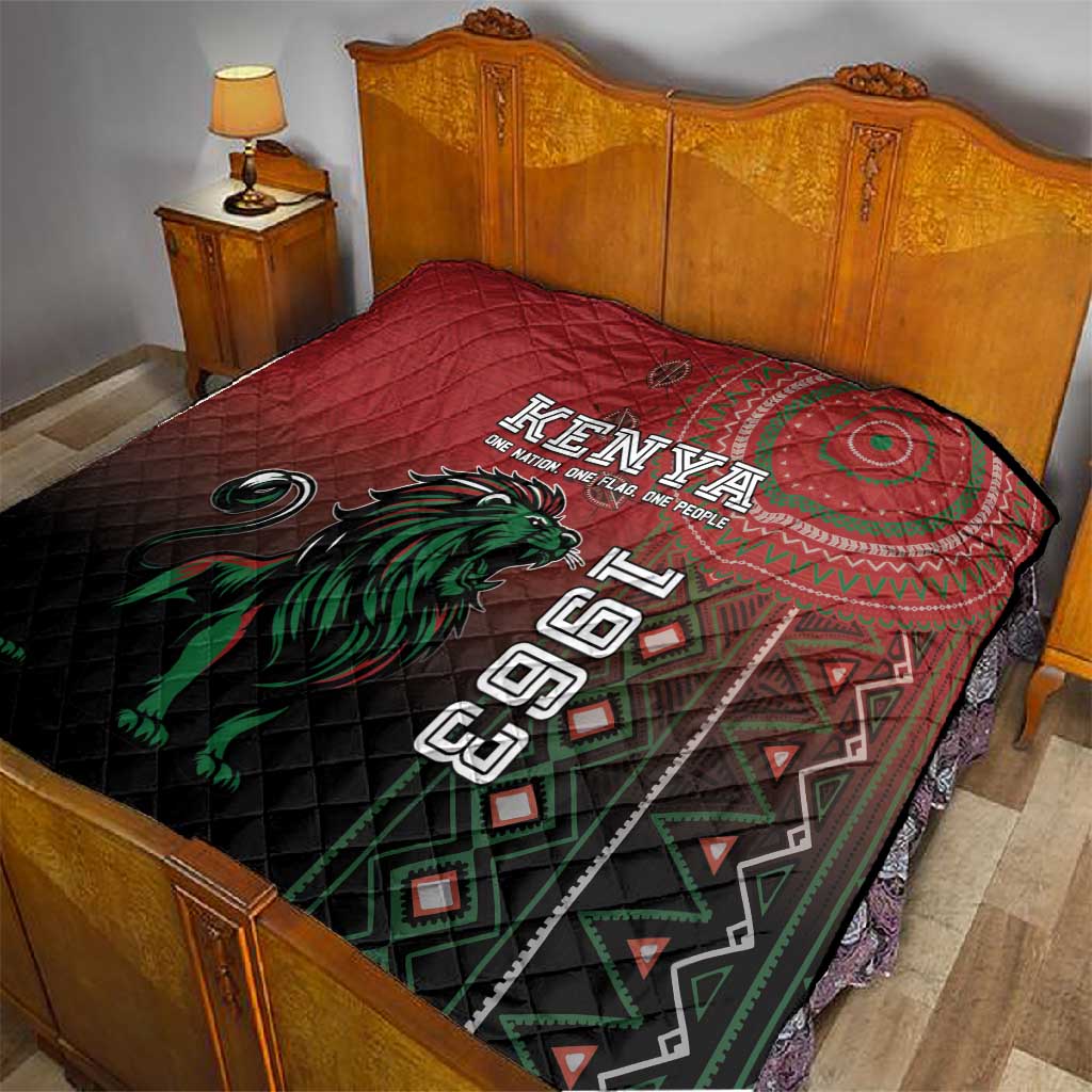 Kenya Jamhuri Day Quilt One Nation One Flag One People