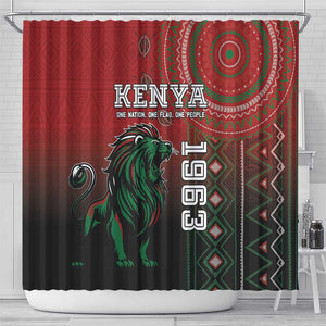 Kenya Jamhuri Day Shower Curtain One Nation One Flag One People