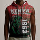 Personalised Kenya Jamhuri Day Sleeveless Hoodie One Nation One Flag One People - African Pride
