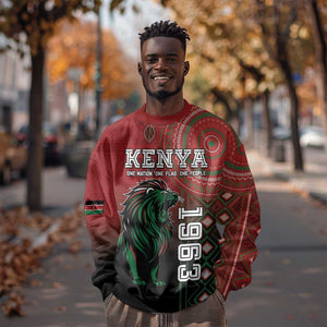 Personalised Kenya Jamhuri Day Sweatshirt One Nation One Flag One People