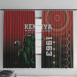 Kenya Jamhuri Day Window Curtain One Nation One Flag One People