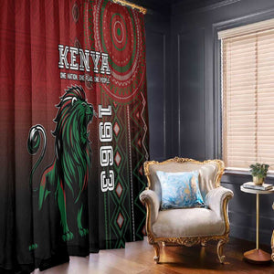 Kenya Jamhuri Day Window Curtain One Nation One Flag One People