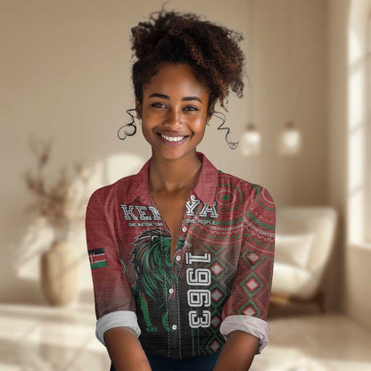Personalised Kenya Jamhuri Day Women Casual Shirt One Nation One Flag One People LT05