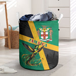 Jamaica Independence Day Laundry Basket Coat Of Arms With Doctor Bird Tropical Vibes
