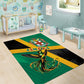 Jamaica Independence Day Area Rug Coat Of Arms With Doctor Bird Tropical Vibes