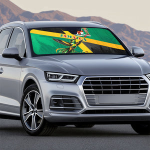 Jamaica Independence Day Auto Sun Shade Coat Of Arms With Doctor Bird Tropical Vibes