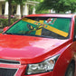 Jamaica Independence Day Auto Sun Shade Coat Of Arms With Doctor Bird Tropical Vibes