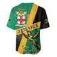 Jamaica Independence Day Baseball Jersey Coat Of Arms With Doctor Bird Tropical Vibes