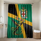 Jamaica Independence Day Bathroom Set Coat Of Arms With Doctor Bird Tropical Vibes