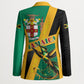 Jamaica Independence Day Blazer Coat Of Arms With Doctor Bird Tropical Vibes
