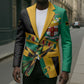 Jamaica Independence Day Blazer Coat Of Arms With Doctor Bird Tropical Vibes