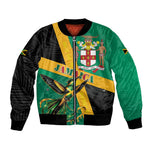 Jamaica Independence Day Bomber Jacket Coat Of Arms With Doctor Bird Tropical Vibes