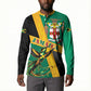 Jamaica Independence Day Button Sweatshirt Coat Of Arms With Doctor Bird Tropical Vibes