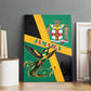 Jamaica Independence Day Canvas Wall Art Coat Of Arms With Doctor Bird Tropical Vibes