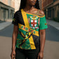 Jamaica Independence Day Cross Shoulder Shirt Coat Of Arms With Doctor Bird Tropical Vibes