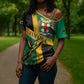 Jamaica Independence Day Cross Shoulder Shirt Coat Of Arms With Doctor Bird Tropical Vibes